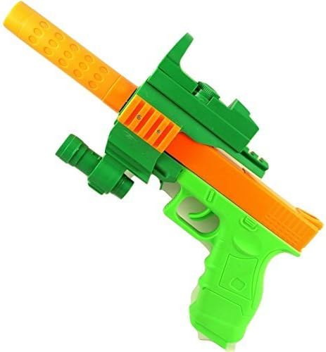 Special Police Force Electric Battery Operated Toy role-play Weapon w/ Moving Slide, Silencer, Mock Aiming Scope, Mock Flashlight by aventure force