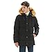 PUREMSX Mens Winter Jacket, Extremely Thicken Quilted Fur Hooded Long Anorak Parka Padded Coat
