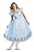 Disguise Women's Alice in Wonderland Deluxe Costume, Blue, Medium (8-10)