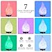 COOSA 100ml Aromatherapy Essential Oil Diffuser Art Marble Glass Ultrasonic Diffusers Cool Mist Humidifier with 7 Color LED Lights Waterless Auto Shut-Off for Home Office Bedroomthumb 1