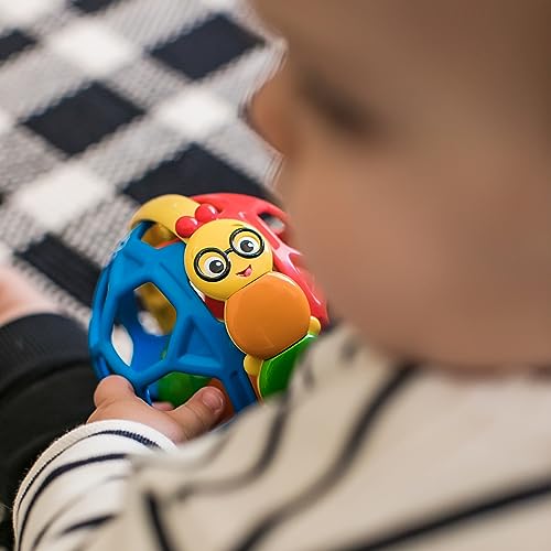 Baby Einstein Cal Bendy Ball Rattle Toy, Ages 3 months +
