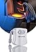 Toilet Night Light Motion Activated - Light Detection - Inside Toilet Bowl Led Light - Bathroom Lighting, Potty Training Light Up, Sensor Led Light 8 Colors Changing (White)