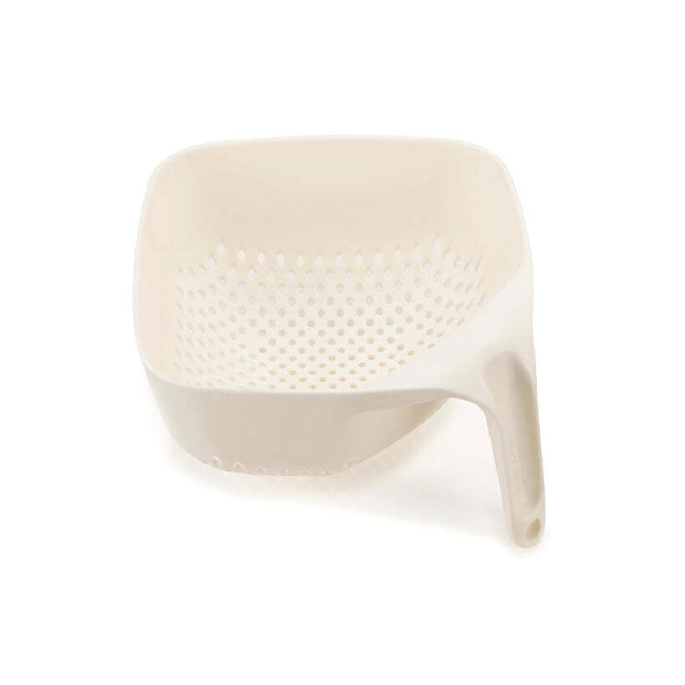 Joseph Joseph Square Colander, Drainer, Food Strainer, Heat Resistant and Dishwasher Safe - White