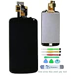 Teseko Touch Screen Digitizer LCD Assembly for LG Nexus 4 E960 (Black)