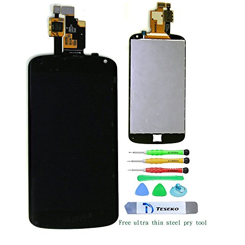 Teseko Touch Screen Digitizer LCD Assembly for LG Nexus 4 E960 (Black)