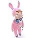 Me Too Angela Smiling Bunny Baby Stuffed Dolls Rabbit Plush Toys Gifts for Kids 12'' (Pink)