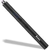 SUPRUS Electric Arc Windproof Flameless USB Rechargeable Lighter with Safety Lock for Candle (Black)