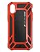 Element Case Roll Cage for iPhone Xs/X - Rugged Aluminum and Polycarbonate Dual-Layer Protective Case with High Impact Resistant, Detachable Front Screen Guard, Supports Wireless Charging - Red