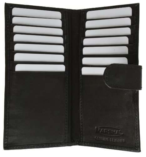 Wo Checkbook Cover Credit Card Slots Secure by Button Closure by Marshal