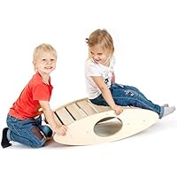 CASSARO Waldorf Wooden Balance Rocker (Natural)
