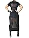 Sedrinuo Women's Sexy Bodycon Party Club Dress, Black, Small