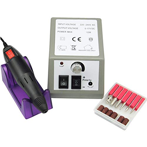 Forart Electric Nail File Drill Machine Kit, Manicure Grinding Polishing Buffer and Smooth Nails Device Tools Sets