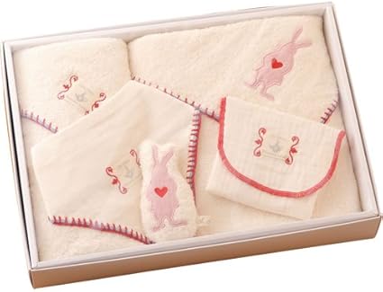 Amazon Co Jp ワンダーランド 今治タオル ベビーギフト 6点セット レッド ベビー マタニティ