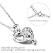 Esberry✦Mother's Day Gifts✦18K Gold Plated 925 Sterling Silver Necklace Pendant 5A Cubic Zirconia CZ Love Heart Shape Pendant with Necklaces for Women (Lettering)