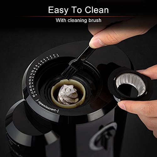 Secura Conical Burr Coffee Grinder, Electric Coffee Grinder with 18