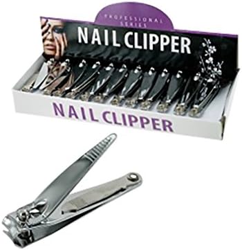 Professional Series Sharp Stainless Steel Nail Clippers - Water Resistant Nail Cutter Finger Toe Nails - Nail Clippers