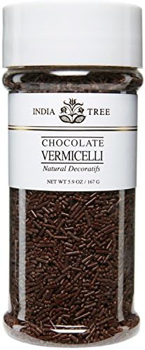 India Tree Chocolate Vermicelli, Natural, 5.9 Ounce