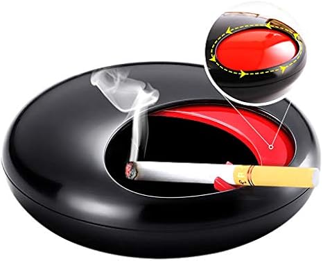 Amazon Co Jp Quans 灰皿 蓋つき 外用 おしゃれ 車 テーブル 卓上灰皿 高級の質感を活かした回転蓋付き灰皿 タバコ固定 室内 室外 業務用 大容量 喫煙具 ブラック ホーム キッチン