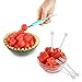 Watermelon Slicer Watermelon Windmill Cutter 2019 Updated Watermelon Cube Slicer Melon Cuber Cutter Fruit Knife Kitchen Gadgets with 4 Pack Free Fruit Forks & 1 Spoon
