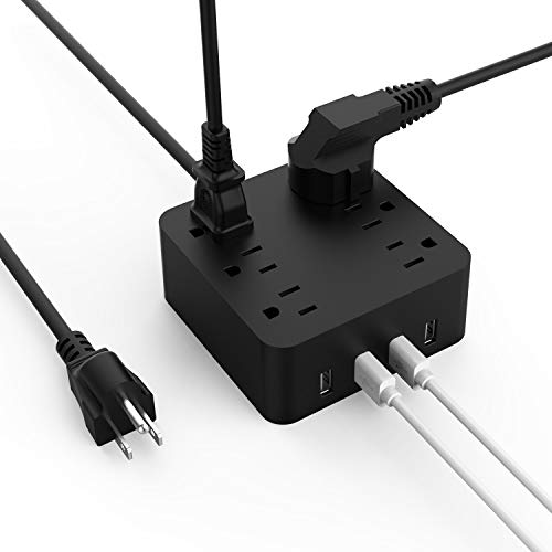 image for Yostyle Power Strip - 6 Outlet Surge Protector with 4 USB Ports Fast C