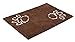 BIRDROCK Home Chenille Dog Doormat - Absorbent Surface to Keep Floors Clean, Non-Skid Bottom for Safety, Ultra-Soft & Durable, Ideal for Pets, Protects Floors from Dirt - 35 x 25, Brown