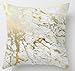 UniqueType Fashion Pillowcases Gold Marble Inspired By The Beauty Of Marble Style Nice Pillow Cover Bedding Set Pillow Cases 16 x 16 Inches