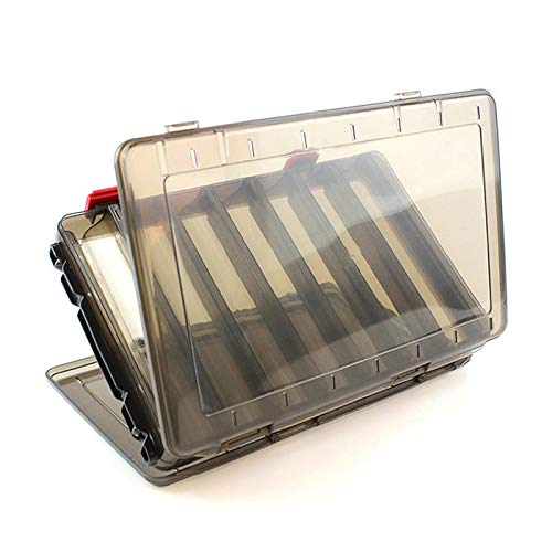 Angelkasten 14 Compartments Brown Double Sided Lattice Fischköder Hakengeschirr-Speicher-Fall-Fischerei-Kasten Brown… – Bild 5