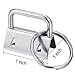 SATINIOR 40 Pieces Key Fob Hardware Keychain Fob Wristlet Hardware with Key Ring for Lanyard (1 Inch)