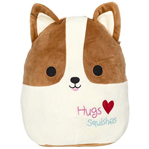 Squishmallow Kellytoy 2020 Valentines Squad 8 Inch Reginald The Corgi Dog Plush Doll...