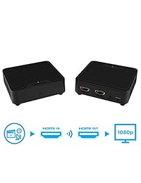 Nyrius WS55 Transmisor y receptor de video HDMI inalámbrico para transmisión de video HD 1080p y audio digital desde un receptor de A   V, caja de cable   satélite, Blu ray, PC a TV   proyector