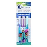 Brilliant Kids Toothbrush, for Girls and Boys, Ages