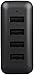 AmazonBasics 40W 4-Port USB-A Wall Charger (2.4 Amp per port) for Phones (iPhone 14/13/12/11/X, Samsung, and more) - Black