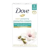 Dove Purely Pampering Beauty Bar, Pistachio Cream with Magnolia 4 oz, 6 Bar