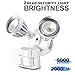 BBOUNDER LED Security Flood Light Outdoor with Motion Sensor, 2 Adjustable Heads, 20W(120W Equiv), 5000K Daylight, Waterproof, Upgraded Aluminum Heads with Dupont Paint Coating, Antioxydation