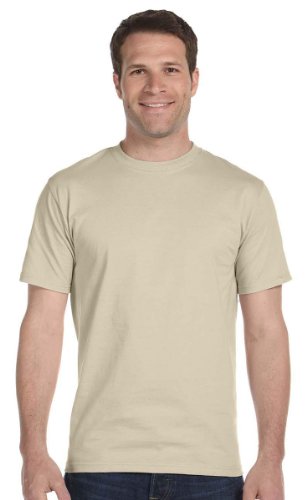 Hanes mens 5180 fashion t shirts, Sand, Small US
