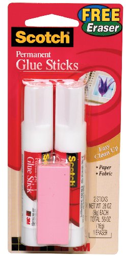 ScotchÂ® Glue Sticks 6008-2E, 0.56 Ounces