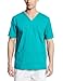 Cherokee Premium Core Stretch Unisex V-Neck Scrubs Shirt, Teal Blue, Small