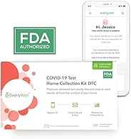 Everlywell COVID-19 Test Home Collection Kit DTC for Asymptomatic and Symptomatic Testing (1 Count)