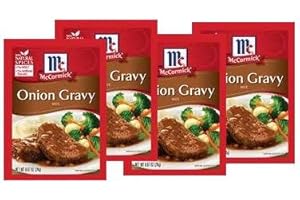 SUPOOBE McCormick Onion Gravy Mix (.87 oz Packets) 4 Pack