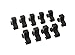 ARES 70082-10-Piece 3/8-Inch Drive Black Spring Loaded Ball Bearing Socket Clips - Additional Clips for Use with ARES Aluminum Socket Rails