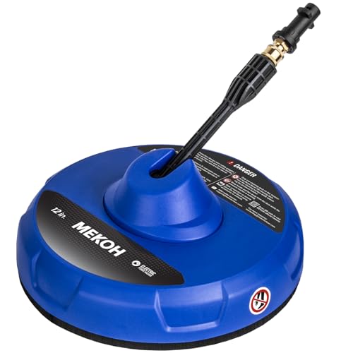 MEKOH Large Patio Cleaner Attachment for Karcher K2, K3, K4 | 31cm Cleaning Path, Max. 180 bar, Karcher Pressure Washer Accessories for Wooden Decking, Brick Paving, Stone Floor Cleaning