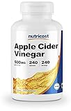 Nutricost Apple Cider Vinegar 500mg; 240 Capsules