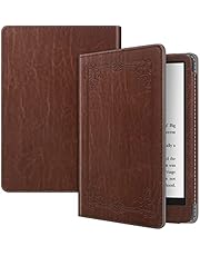 Fintie Folio Case for 6.8" Kindle Paperwhite (11th Generation-2021) and Kindle Paperwhite Signature Edition - Book Style Vegan Leather Shockproof Cover with Auto Sleep/Wake (Vintage Brown)