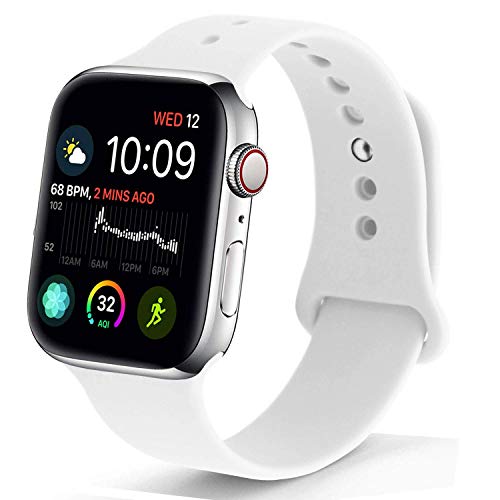 NUKELOLO Sport Band Compatible with Apple Watch 38MM 40MM,Soft Silicone Replacement Strap Compatible - //medicalbooks.filipinodoctors.org
