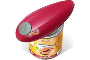 PANZERR One Touch Electric Can Opener Easy Open Any Can Sizes with Smooth Edge, SFood-Safe Portable Battery Operated Electric Can Openers, Hands Free Can Openers for Kitchen Best Choice for Seniors Arthritis