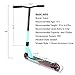 VOKUL Complete Pro Scooter for Kids Boys Girls Teens Adults Up 7 Years - Freestyle Tricks Pro Stunt Scooter with 110mm Metal Wheels - High Performance Gift for Skatepark Street Tricks