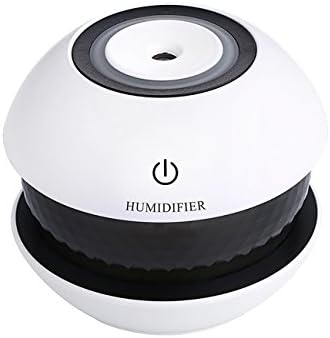 Menschwear Portable USB Ultrasonic Air Humidifier 7 Color Changing LED Night Light Home, Office Black