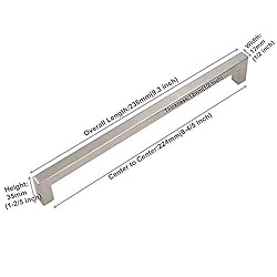homdiy Cabinet Handles Brushed Nickel Drawer Pulls