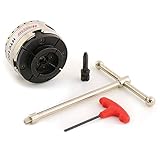 Hurricane Turning Tools HTC100 4-Inch Woodturning 4 Jaw Chuck Kit with Dovetail Jaws for Wood Lathes with 1 1/4 x 8-Inch TPI Spindles