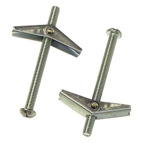 3/16 Inch X 3 Inch Hollow Wall Anchor Toggle Bolts Qty (50